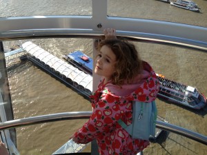 L on the London Eye in February