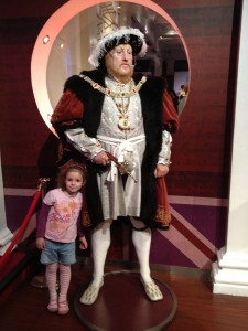 For some reason L wanted her photo taking with Henry VIII