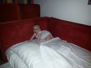 C on bed