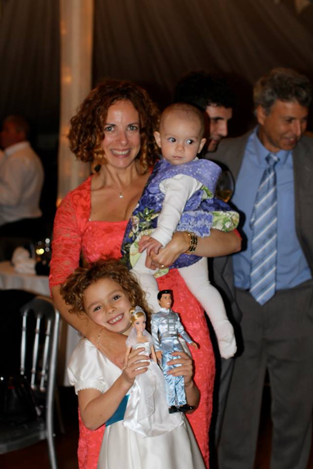 With my two beautiful girls at my brother's recent wedding
