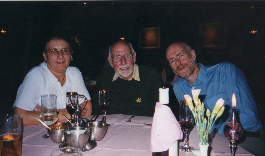 Grandad with my mum and dad (his son) in 2000, age 86.