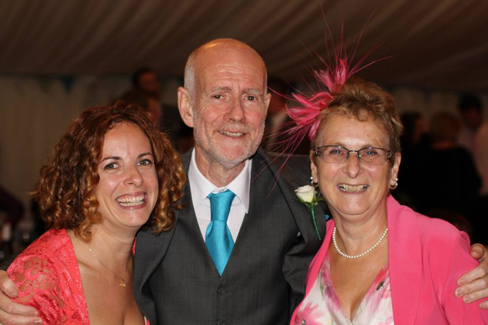 With my incredible mum and dad - who are perfect in every way.