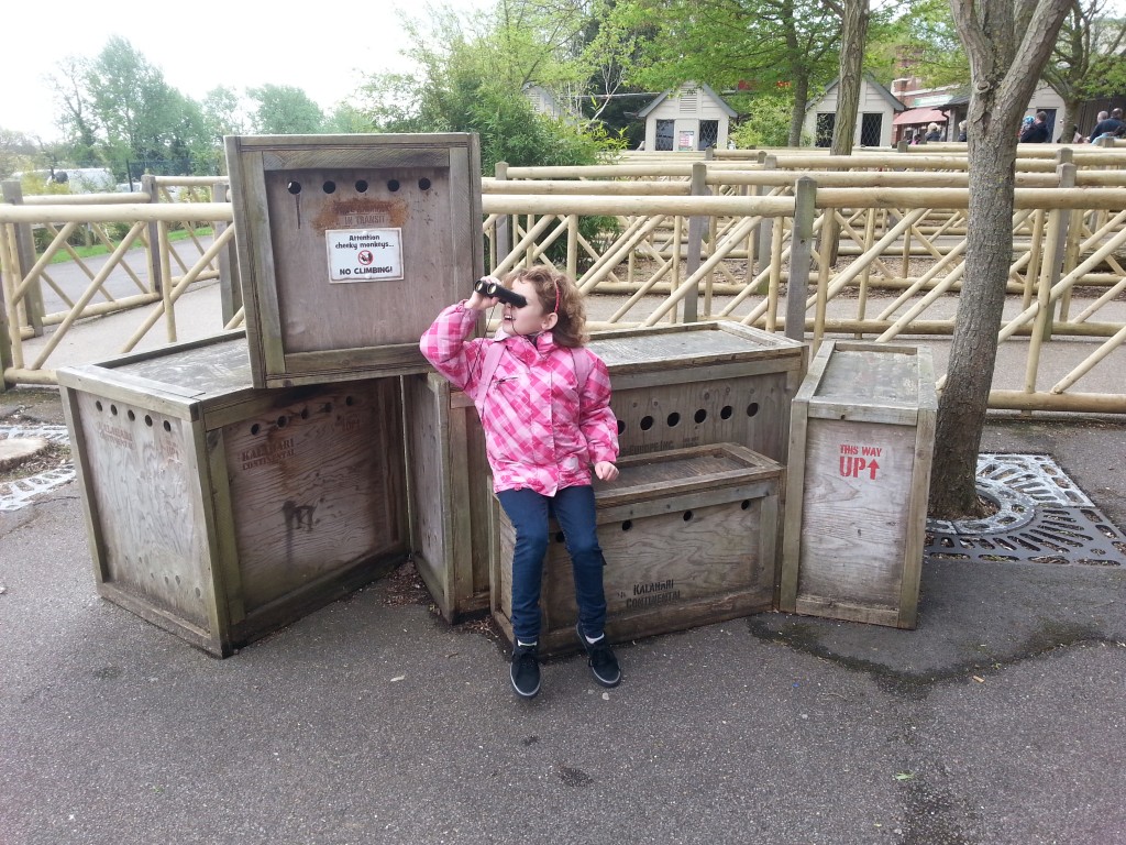 Being silly upon arrival at Chessington