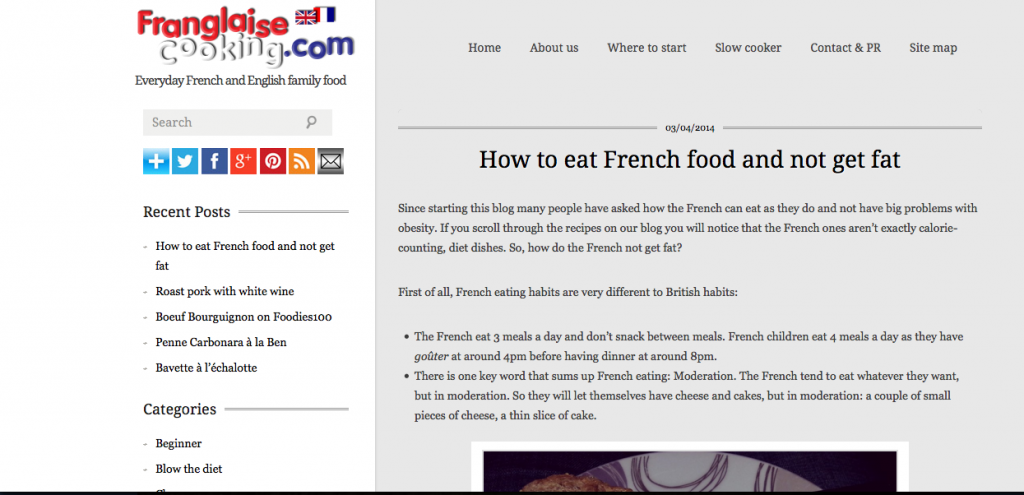 Over on our Franglaise Cooking blog: How to eat French food and not get fat