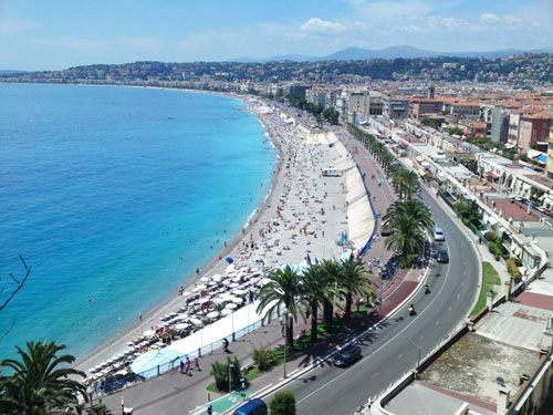 View of Nice, France from the Chateau #FrenchRiviera www.FranglaiseMummy.com