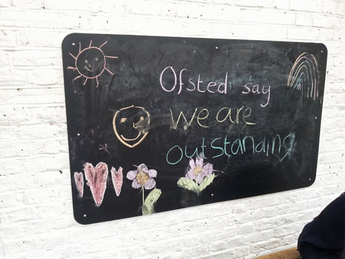Ofsted outstanding sign written by children. Open letter to L's teacher. www.FranglaiseMummy.com. Parenting and lifestyle blog.