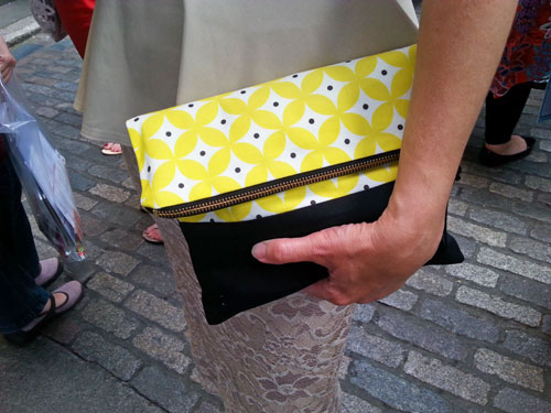 Lola and Me yellow Beatrice Folded Clutch Bag www.FranglaiseMummy.com