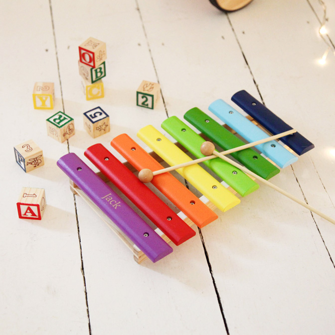 Xylophone and blocks from My 1st Years l www.FranglaiseMummy.com l French and English Parenting and Lifestyle Ramblings