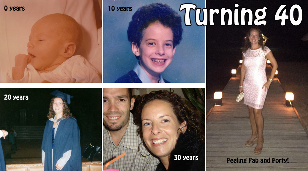 Turning 40 collage of each decade: www.FranglaiseMummy.com l French and English Parenting and Lifestyle Ramblings
