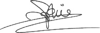 Sophie's signature